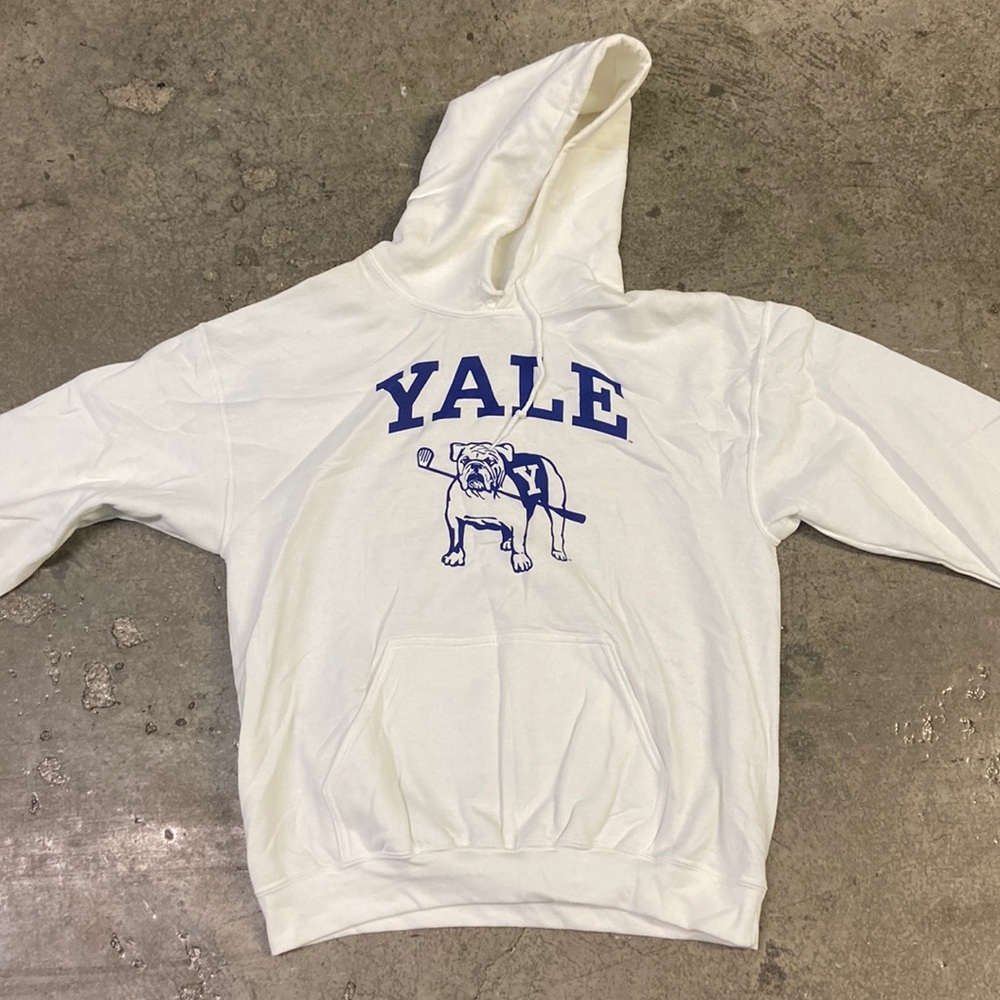 White Yale University Hoodie ‘Handsome Dan